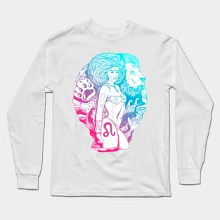 Dual Color Leo Beauty Long Sleeve T-Shirt